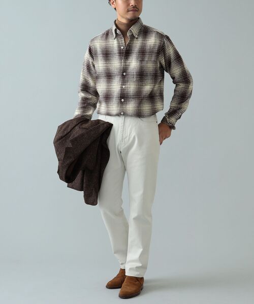 DRAKE'S（ドレイクス）の「Drake's × BEAMS F / 別注 ブラウンチェック