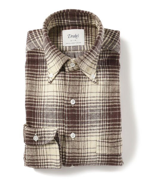 DRAKE'S（ドレイクス）の「Drake's × BEAMS F / 別注 ブラウンチェック