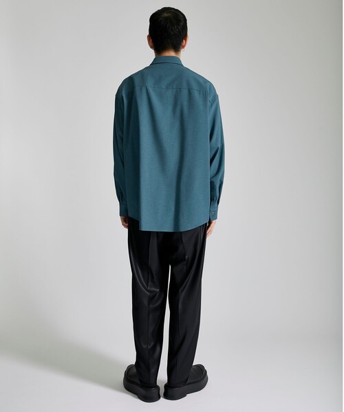 city(シティ)の「COLOR BLOCK PLACKET LS SHIRT/リラックスルーズシャツ(シャツ/ブラウス・メンズ・ライトグレー/ネイビー/ライトブルーグレー・1/2/3)」の8枚目の写真