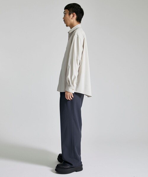 city(シティ)の「COLOR BLOCK PLACKET LS SHIRT/リラックスルーズシャツ(シャツ/ブラウス・メンズ・ライトグレー/ネイビー/ライトブルーグレー・1/2/3)」の17枚目の写真