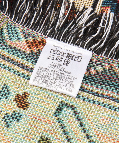 BAYFLOW(ベイフロー)の「タペストリースロー(ブランケット・レディース・グリーン/アイボリー・0)」の14枚目の写真