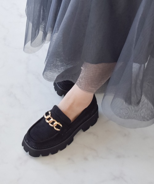 Bridget Birkin（ブリジットバーキン）の「【Bridget Birkin】ボリュームソールチェーンローファー(521644)（ローファー・レディース・ブラック/ブラック系その他・L/M/LL/S）」の12枚目の写真