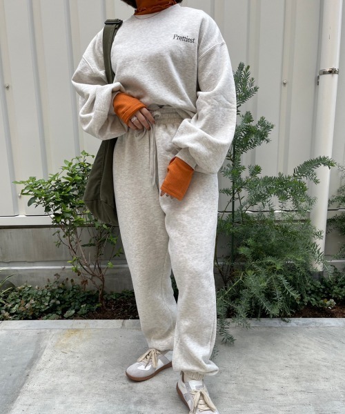 nemne store(ネンネストア)の「【低身長用サイズあり】裏起毛スウェットパンツ(スウェットパンツ・レディース・オートミール/ブルー・SMALL/MEDIUM)」の5枚目の写真