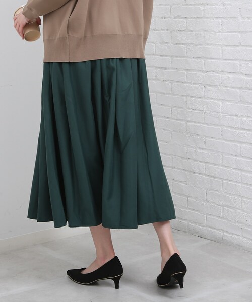 SHOO・LA・RUE(シューラルー)の「◆【ウエストが全部ゴム!】マイクロコール スカート(スカート・レディース・アイボリー/ブラック/ダークグリーン/マスタード/ブラウン系その他・00)」の17枚目の写真