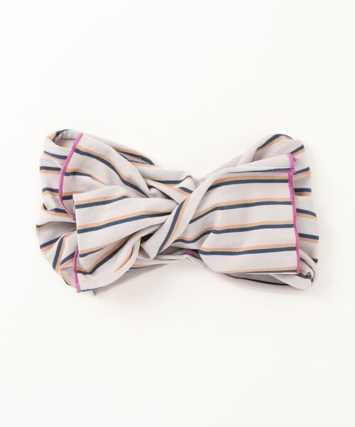 チチカカ（チチカカ）の「ボーダーヘアバンド（ヘアバンド・レディース・グレー/ピンク/ブルー・FREE）」の5枚目の写真