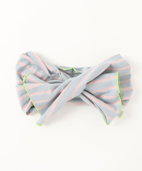 チチカカ（チチカカ）の「ボーダーヘアバンド（ヘアバンド・レディース・グレー/ピンク/ブルー・FREE）」の6枚目の写真