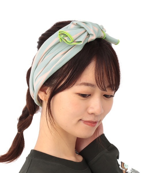 チチカカ（チチカカ）の「ボーダーヘアバンド（ヘアバンド・レディース・グレー/ピンク/ブルー・FREE）」の12枚目の写真