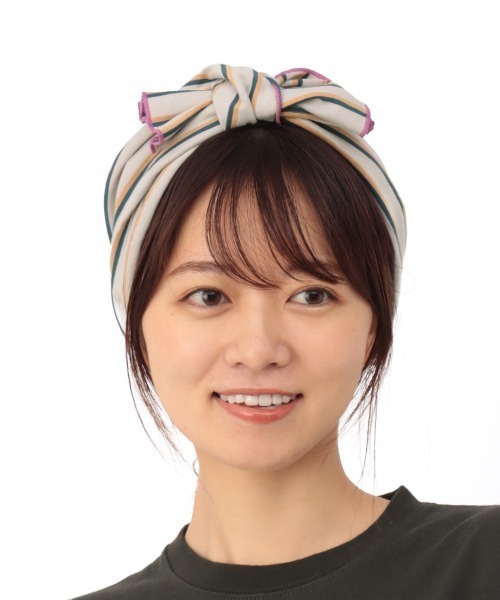 チチカカ（チチカカ）の「ボーダーヘアバンド（ヘアバンド・レディース・グレー/ピンク/ブルー・FREE）」の13枚目の写真