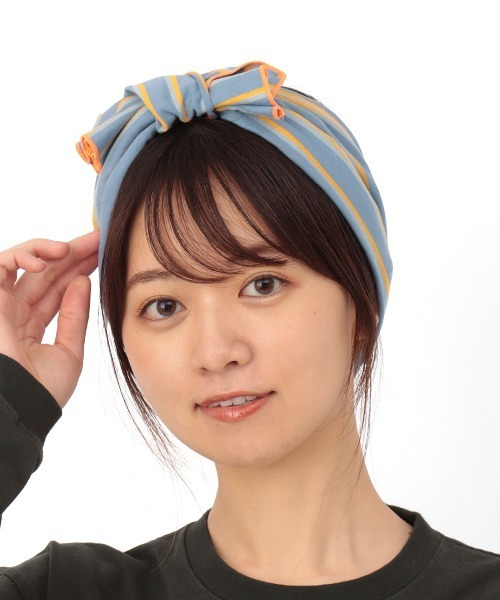 チチカカ（チチカカ）の「ボーダーヘアバンド（ヘアバンド・レディース・グレー/ピンク/ブルー・FREE）」の14枚目の写真