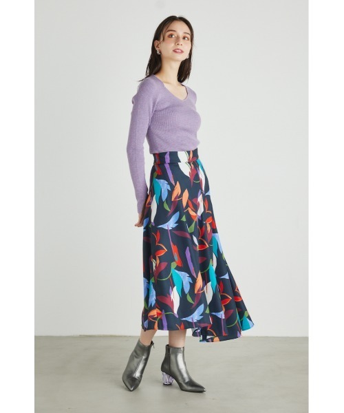 rienda（リエンダ）の「ツイストカットフレアスカート（スカート・レディース・ブラック/ベージュ系その他/ホワイト系その他/ブルー系その他3・SMALL/MEDIUM）」の14枚目の写真