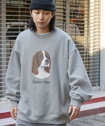 MONO-MART | ドッグ レトロプリント ビッグシルエットクルーネックスウェット(スウェット)