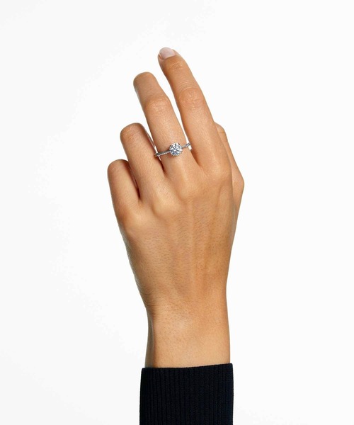 公式】【スワロフスキー】Stilla リング, ラウンドカット