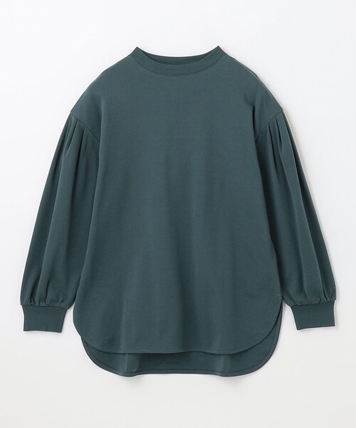 ANY(エニィ)の「プレミアム モックネック長袖Tシャツ(Tシャツ/カットソー・レディース・ライトグレー系/グリーン系/ワイン系/グレー系・F)」の14枚目の写真