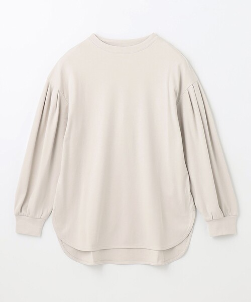 ANY(エニィ)の「プレミアム モックネック長袖Tシャツ(Tシャツ/カットソー・レディース・ライトグレー系/グリーン系/ワイン系/グレー系・F)」の15枚目の写真