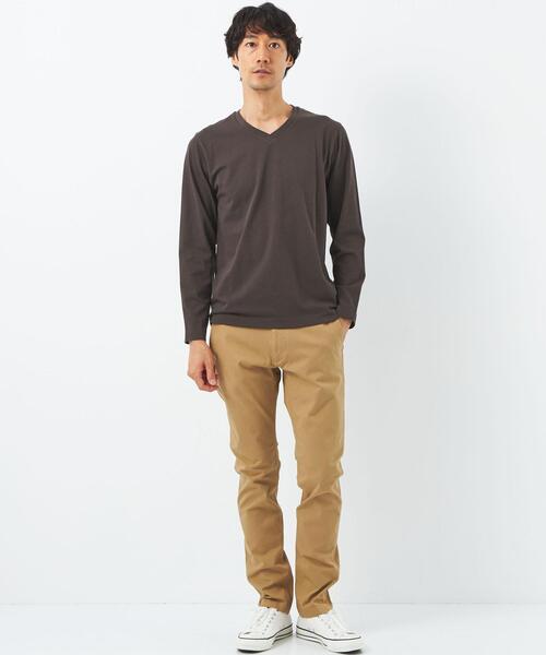 green label relaxing（グリーンレーベルリラクシング）の「アーバンスリムフィットチノ パンツ -ストレッチ-（チノパンツ・メンズ・ブラック/ベージュ/ネイビー/モカ・S/M/L/XL）」の6枚目の写真