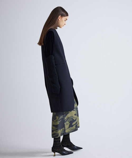 NOISE MAKER（ノイズメーカー）の「ノーカラーロングベスト（ベスト・レディース・ブラック・36/38）」の7枚目の写真