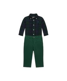 POLO RALPH LAUREN CHILDRENSWEAR（ポロ ラルフ ローレン チルドレンズウェア）の「コーデュロイ シャツ & ストレッチ チノ パンツ セット（ベビーギフト・キッズ）」