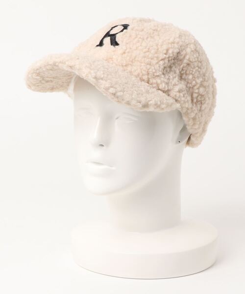 clear（クリア）の「ボア刺繍キャップ/帽子（キャップ・レディース・ブラック/アイボリー/ベージュ・F）」の9枚目の写真