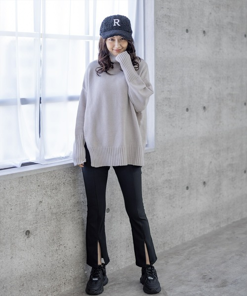 clear（クリア）の「ボア刺繍キャップ/帽子（キャップ・レディース・ブラック/アイボリー/ベージュ・F）」の7枚目の写真