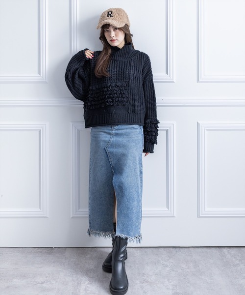 clear（クリア）の「ボア刺繍キャップ/帽子（キャップ・レディース・ブラック/アイボリー/ベージュ・F）」の13枚目の写真