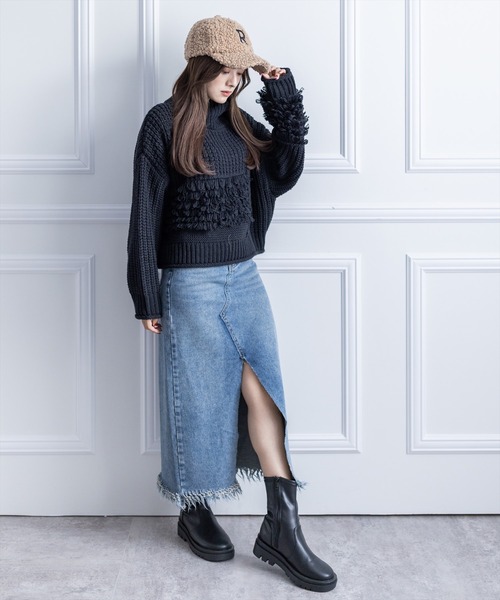 clear（クリア）の「ボア刺繍キャップ/帽子（キャップ・レディース・ブラック/アイボリー/ベージュ・F）」の12枚目の写真