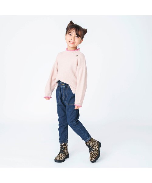 BREEZE（ブリーズ）の「あったかgirlsテーパードパンツ（その他パンツ・キッズ・ラベンダー/ブルー/ネイビー・100/140/110/80/120/130/90）」の4枚目の写真