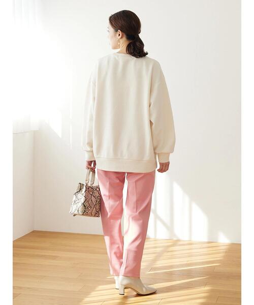 RAY CASSIN FAVORI（レイカズンフェバリ）の「・RAY CASSIN サテンロゴ刺繍スウェット＊（スウェット・レディース・アイボリー/ボルドー/グリーン/ブラック・FREE）」の8枚目の写真