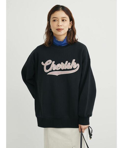 RAY CASSIN FAVORI（レイカズンフェバリ）の「・RAY CASSIN サテンロゴ刺繍スウェット＊（スウェット・レディース・アイボリー/ボルドー/グリーン/ブラック・FREE）」の16枚目の写真