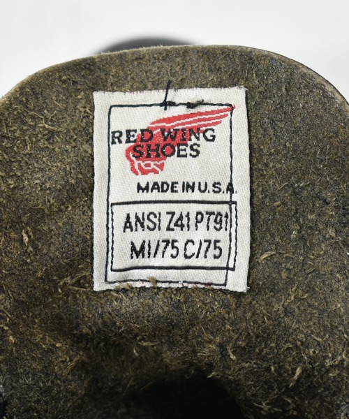 RED WING SHOES（レッドウィング）の「【ヴィンテージ古着】RED WING SHOES / レッドウィング 前期プリントタグ ロガブーツ USA製（ブーツ・メンズ・ブラック・7）」の9枚目の写真