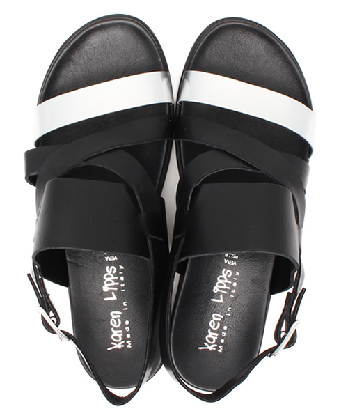 ROSE BUD（ローズバッド）の「(KAREN LIPPS)バックストラップサンダル（サンダル・レディース・ホワイト/ブラック・36/37/38/39）」の8枚目の写真