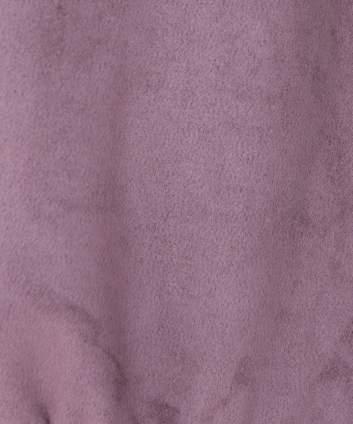 marun（マルン）の「＜大きいサイズ＞ チュール袖スエードポンチフードパーカートップス marun（パーカー・レディース・パープル/ベージュ系・LL/L/3L/4L/5L）」の21枚目の写真