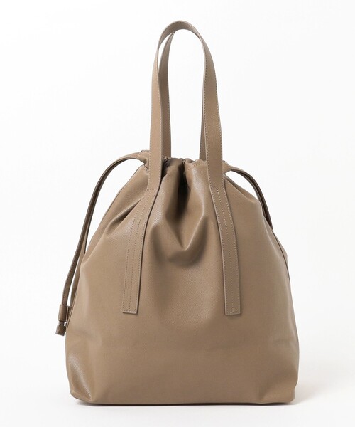 BEAMS LIGHTS（ビームスライツ）の「BEAMS LIGHTS / マイクロファイバー 巾着 トートバッグ（トートバッグ・メンズ・ブラック/ブラウン系その他2・ONE SIZE）」の6枚目の写真