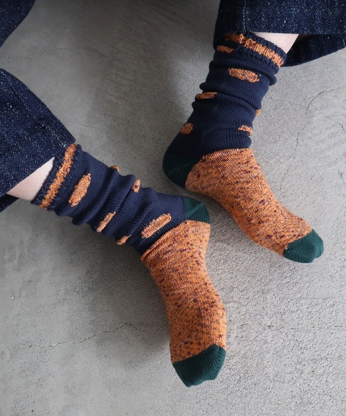 l'atelier du savon（アトリエドサボン）の「●特別なドットくつした（ソックス/靴下・レディース・ホワイト/ネイビー・FREE）」の11枚目の写真