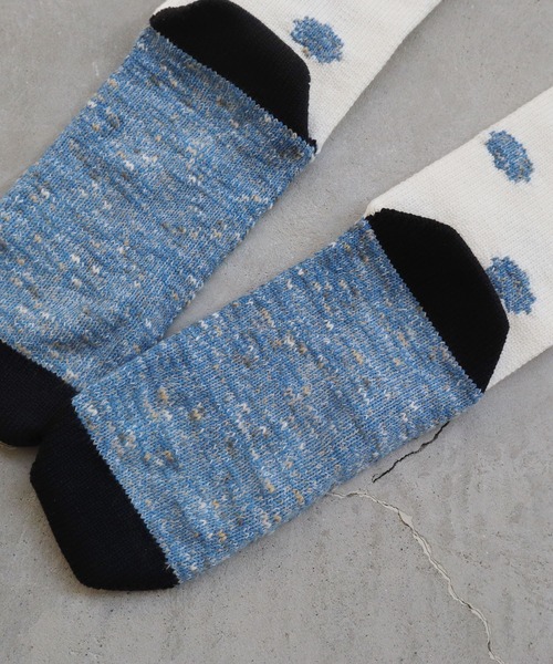 l'atelier du savon（アトリエドサボン）の「●特別なドットくつした（ソックス/靴下・レディース・ホワイト/ネイビー・FREE）」の15枚目の写真