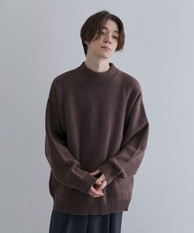 スフレニットモックネックプルオーバー