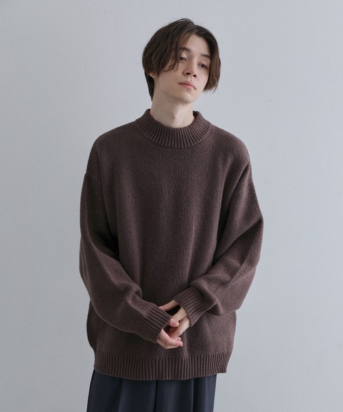 JUNRED（ジュンレッド）の「スフレニットモックネックプルオーバー