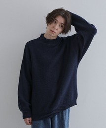 スフレニットモックネックプルオーバー