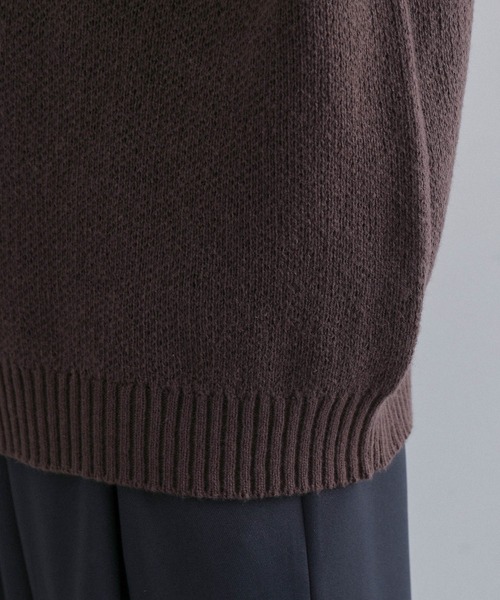 JUNRED（ジュンレッド）の「スフレニットモックネックプルオーバー（ニット/セーター・メンズ・ミント/ネイビー/ダークブラウン・M/L/LL）」の15枚目の写真