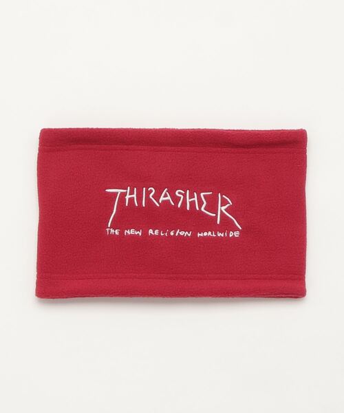 THRASHER(スラッシャー)の「THRASHER/スラッシャー キッズ ネックウォーマー 防寒 22TH-K51K(ネックウォーマー/スヌード・キッズ・ブラック/ネイビー/レッド・FREE)」の3枚目の写真