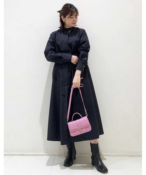 N.(N. Natural Beauty Basic)(エヌエヌナチュラルビューティーベーシック)の「◆トライアングルオープンワンピース(ワンピース・レディース・グレー/ベージュ/ライトグリーン・MEDIUM)」の19枚目の写真