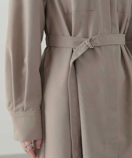 N.(N. Natural Beauty Basic)(エヌエヌナチュラルビューティーベーシック)の「◆トライアングルオープンワンピース(ワンピース・レディース・グレー/ベージュ/ライトグリーン・MEDIUM)」の16枚目の写真