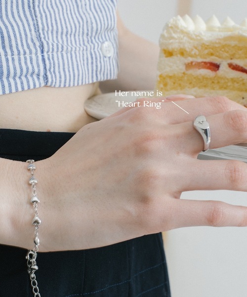 whim（ウィム）の「Heart Ring-ハートリング-（リング・レディース・シルバー/ゴールド・FREE）」の5枚目の写真