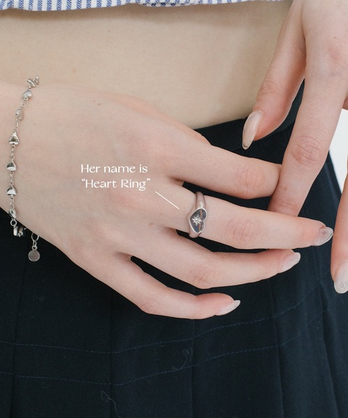 whim（ウィム）の「Heart Ring-ハートリング-（リング・レディース・シルバー/ゴールド・FREE）」の6枚目の写真