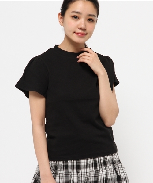 mystic（ミスティック）の「スパンテレコハイネック（Tシャツ/カットソー・レディース・ベージュ/ブラック/カーキ/オフホワイト・ﾌﾘ-）」の3枚目の写真