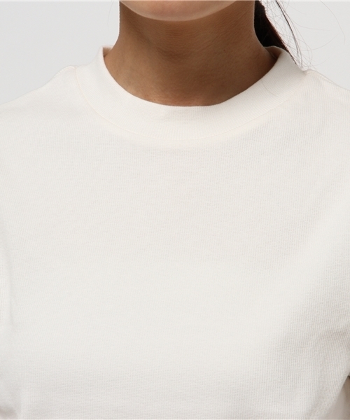 mystic（ミスティック）の「スパンテレコハイネック（Tシャツ/カットソー・レディース・ベージュ/ブラック/カーキ/オフホワイト・ﾌﾘ-）」の8枚目の写真