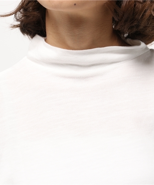 Kastane（カスタネ）の「【Kastane】5分袖ハイネックプルオーバー（Tシャツ/カットソー・レディース・グレー/オフホワイト/チャコールグレー/ピンク/ネイビー・FREE）」の9枚目の写真