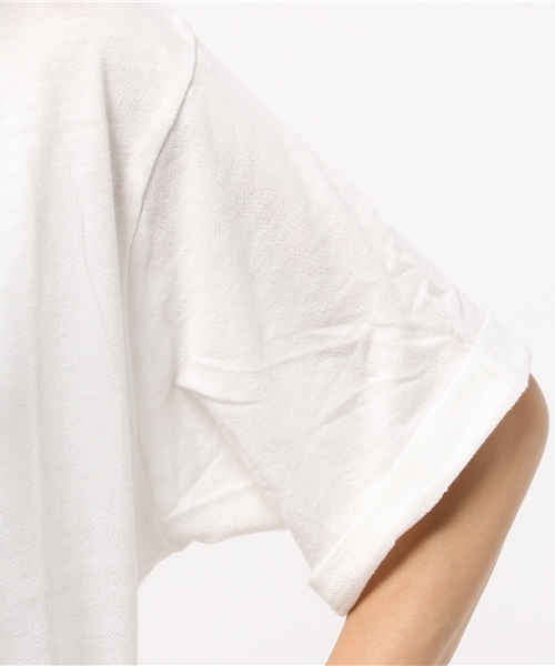 Kastane（カスタネ）の「【Kastane】5分袖ハイネックプルオーバー（Tシャツ/カットソー・レディース・グレー/オフホワイト/チャコールグレー/ピンク/ネイビー・FREE）」の10枚目の写真