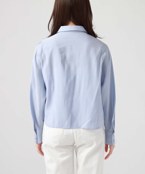 archives(アルシーヴ)の「ケープカラー付ピンタックブラウス(シャツ/ブラウス・レディース・オフホワイト/ブルー/グリーン・MEDIUM)」の18枚目の写真