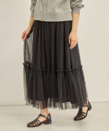 SHIPS | 〈手洗い可能〉チュール スカート◆(スカート)
