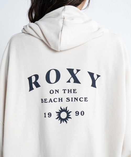 ROXY(ロキシー)の「ON THE BEACH HOODIE/ロキシープルオーバーパーカー(パーカー・レディース・ピンク/オレンジ/ブルー/ホワイト・MEDIUM/LARGE/SMALL)」の2枚目の写真